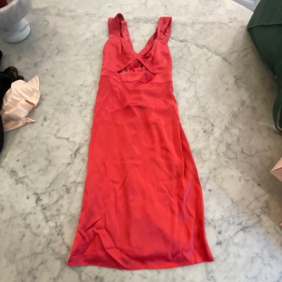 Agent Provocateur pink satin dress with cutouts - Picture 1 of 3